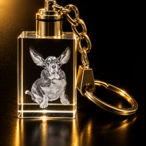 Crystal Keyring – illuminated